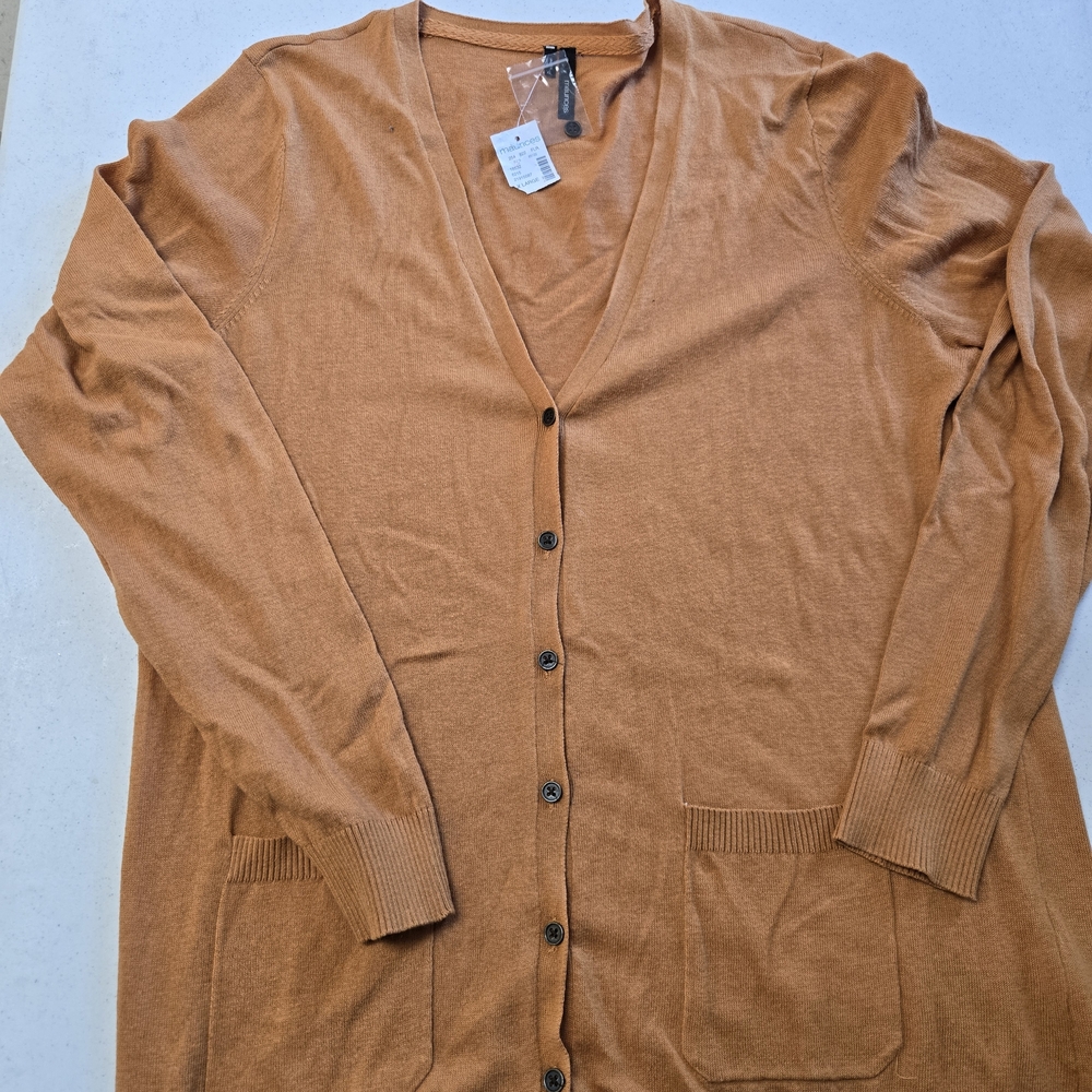 Maurices Women's Orange Cardigan Sweater
